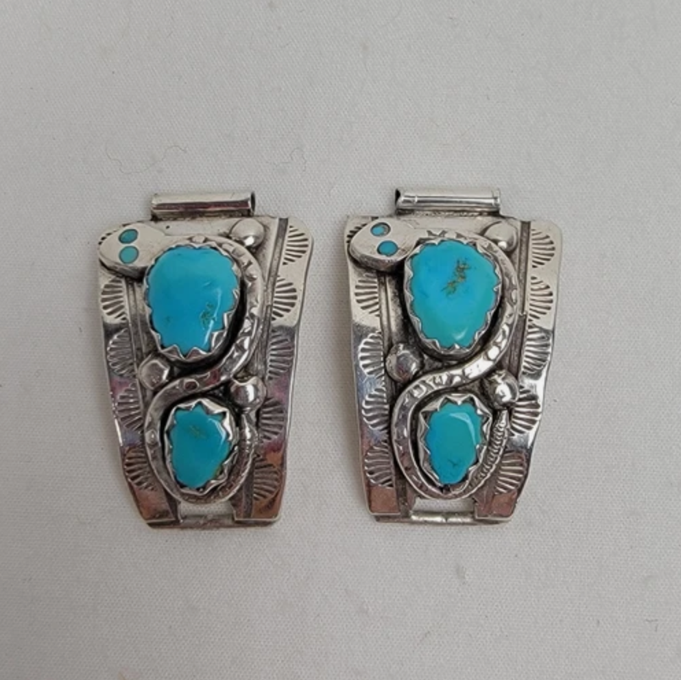 Zuni Sterling Silver Watch Cuffs